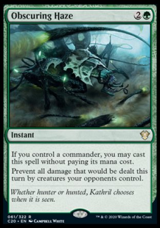 (061/322) Magic The Gathering Commander: Ikoria Single: Obscuring Haze  Rare