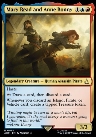 (061) Magic The Gathering Universes Beyond: Assassin's Creed Single: Mary Read and Anne Bonny  Rare