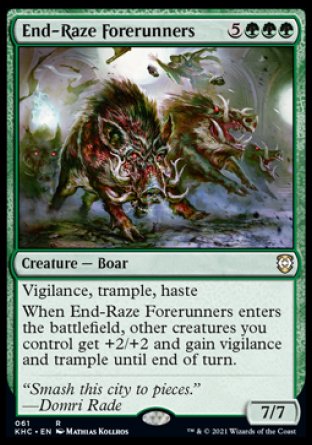 (061) Magic The Gathering Commander: Kaldheim Single: End-Raze Forerunners  Rare