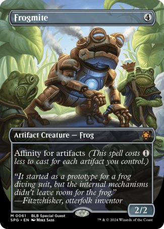 (061) Magic The Gathering Special Guests Single: Frogmite Holo Mythic