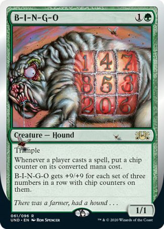 (061/096) Magic The Gathering Unsanctioned Single: B-I-N-G-O  Rare