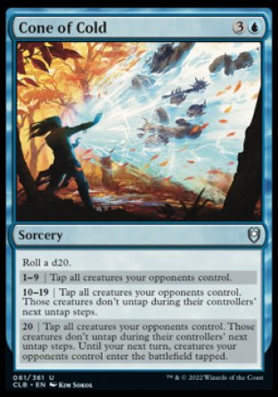 (061) Magic The Gathering Commander Legends: Battle for Baldur's Gate Single: Cone of Cold  Uncommon