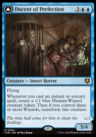 (062) Magic The Gathering Innistrad Remastered Single: Docent of Perfection / Final Iteration Holo Rare
