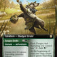 (062) Magic The Gathering Commander: Bloomburrow: Extras Single: Brightcap Badger // Fungus Frolic  Rare