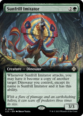 (062) Magic The Gathering Commander: The Lost Caverns of Ixalan: Extras Single: Sunfrill Imitator  Rare