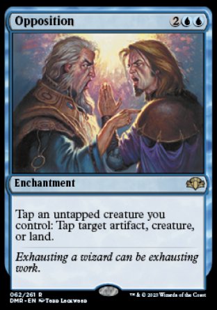 (062) Magic The Gathering Dominaria Remastered Single: Opposition  Rare
