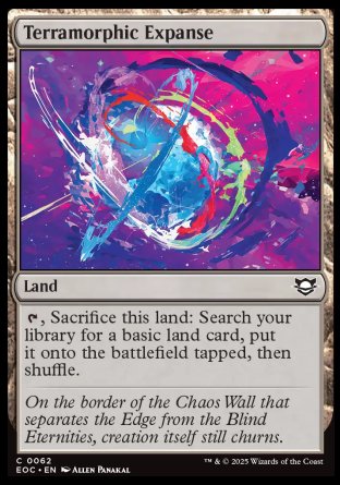 (062) Magic The Gathering Commander: Edge of Eternities Single: Terramorphic Expanse  Common