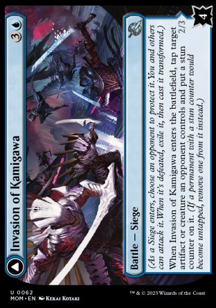 (062) Magic The Gathering March of the Machine Single: Invasion of Kamigawa // Rooftop Saboteurs Holo Uncommon