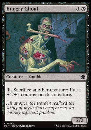 (062) Magic The Gathering Magic: The Gathering Foundations Single: Hungry Ghoul Holo Common