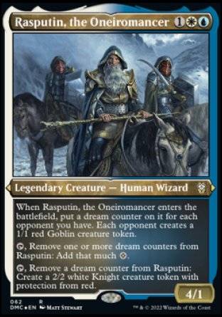 (062) Magic The Gathering Commander: Dominaria United: Extras Single: Rasputin, the Oneiromancer  Rare