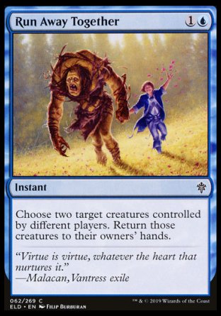 (062/269) Magic The Gathering Throne of Eldraine Single: Run Away Together Holo Common