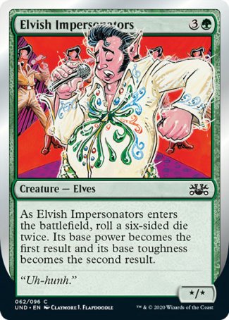 (062/096) Magic The Gathering Unsanctioned Single: Elvish Impersonators  Common