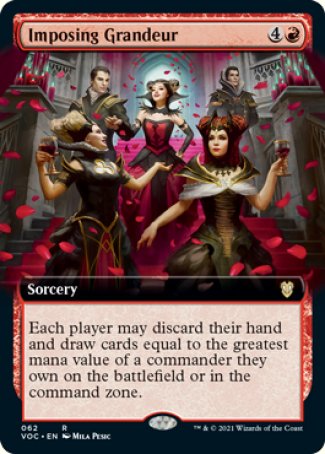 (062) Magic The Gathering Commander: Innistrad: Crimson Vow Single: Imposing Grandeur (V.2)  Rare