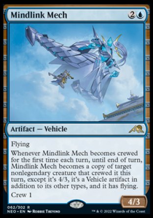 (062) Magic The Gathering Kamigawa: Neon Dynasty Single: Mindlink Mech  Rare
