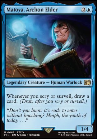 (062) Magic The Gathering Magic: The Gathering - FINAL FANTASY: Promos Single: Matoya, Archon Elder  Rare