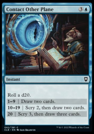 (062) Magic The Gathering Commander Legends: Battle for Baldur's Gate Single: Contact Other Plane  Common