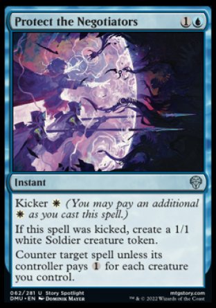 (062) Magic The Gathering Dominaria United Single: Protect the Negotiators Holo Uncommon