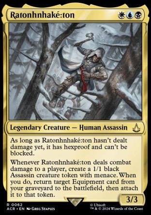 (062) Magic The Gathering Universes Beyond: Assassin's Creed Single: Ratonhnhak������:ton  Holo Rare