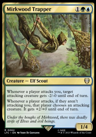 (062) Magic The Gathering Commander: The Lord of the Rings: Tales of Middle-earth Single: Mirkwood Trapper  Rare