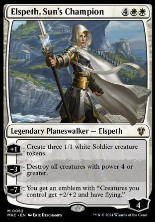 (062) Magic The Gathering Commander: Murders at Karlov Manor Single: Elspeth, Sun's Champion  Mythic