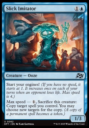 (062) Magic The Gathering Aetherdrift Single: Slick Imitator Holo Uncommon