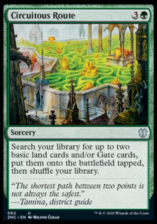 (062) Magic The Gathering Commander: Zendikar Rising Single: Circuitous Route  Uncommon