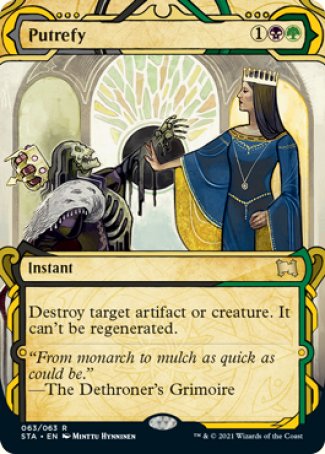 (063) Magic The Gathering Mystical Archive Single: Putrefy (V.1)  Rare