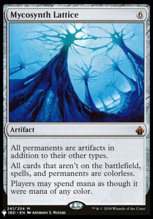(241) Magic The Gathering The List Single: Mycosynth Lattice  Mythic
