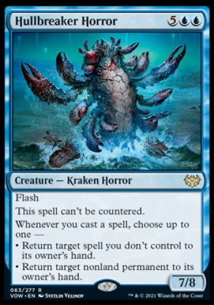 (063) Magic The Gathering Innistrad: Crimson Vow Single: Hullbreaker Horror  Rare