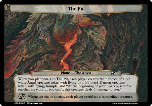 (063) Magic The Gathering Commander: March of the Machine Single: The Pit  Common