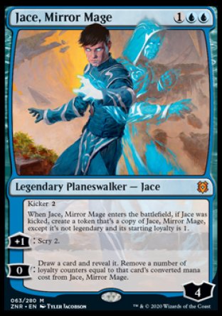 (063) Magic The Gathering Zendikar Rising: Promos Single: Jace, Mirror Mage (V.2)  Mythic