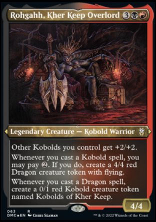 (063) Magic The Gathering Commander: Dominaria United: Extras Single: Rohgahh, Kher Keep Overlord Holo Rare