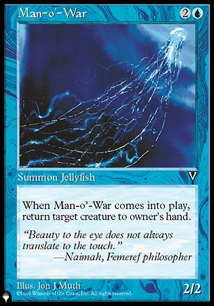 (000) Magic The Gathering The List Single: Man-o'-War  Common