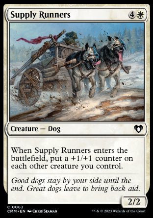 (063) Magic The Gathering Commander Masters Single: Supply Runners Holo Common