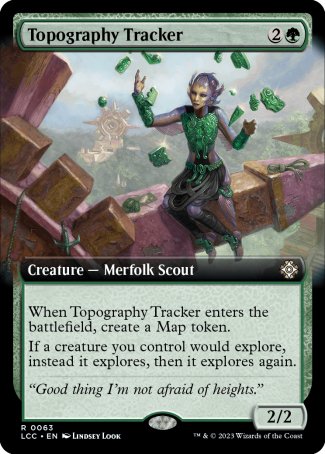 (063) Magic The Gathering Commander: The Lost Caverns of Ixalan: Extras Single: Topography Tracker  Rare
