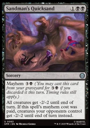 (063) Magic The Gathering Magic: The Gathering | Marvel's Spider-Man Single: Sandman's Quicksand  Uncommon