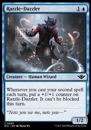 (063) Magic The Gathering Outlaws of Thunder Junction Single: Razzle-Dazzler  Holo Common