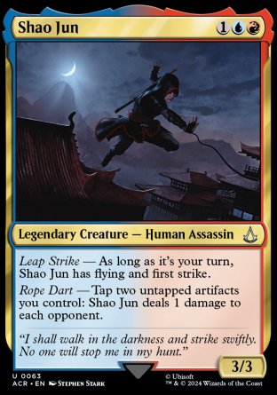 (063) Magic The Gathering Universes Beyond: Assassin's Creed Single: Shao Jun  Holo Uncommon