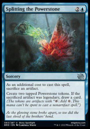 (063) Magic The Gathering The Brothers' War Single: Splitting the Powerstone Holo Uncommon