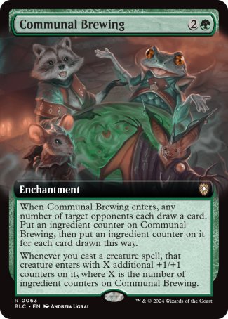 (063) Magic The Gathering Commander: Bloomburrow: Extras Single: Communal Brewing  Rare