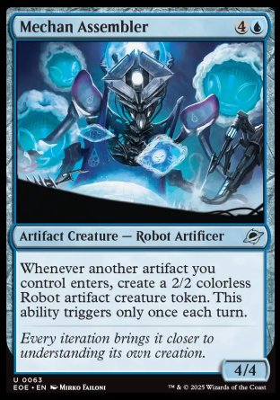 (063) Magic The Gathering Edge of Eternities Single: Mechan Assembler  Uncommon