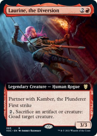 (063) Magic The Gathering Commander: Innistrad: Crimson Vow Single: Laurine, the Diversion (V.2)  Rare