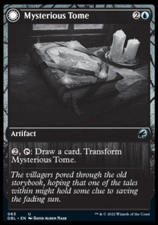 (063) Magic The Gathering Innistrad: Double Feature Single: Mysterious Tome // Chilling Chronicle  Uncommon