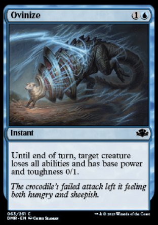 (063) Magic The Gathering Dominaria Remastered Single: Ovinize  Common