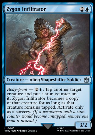 (063) Magic The Gathering Universes Beyond: Doctor Who Single: Zygon Infiltrator Holo Uncommon
