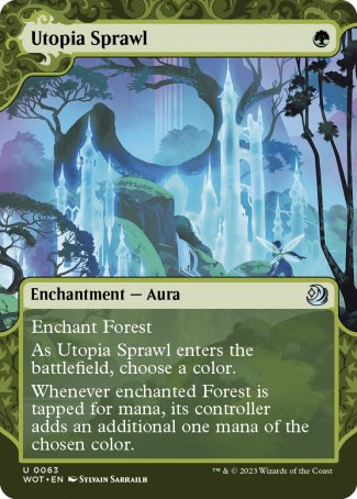 (063) Magic The Gathering Enchanting Tales Single: Utopia Sprawl  Holo Uncommon