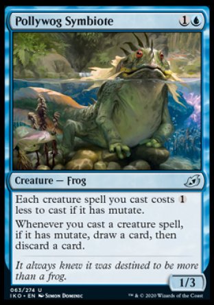 (063/274) Magic The Gathering Ikoria: Lair of Behemoths Single: Pollywog Symbiote  Uncommon