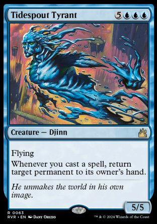 (063) Magic The Gathering Ravnica Remastered Single: Tidespout Tyrant  Holo Rare