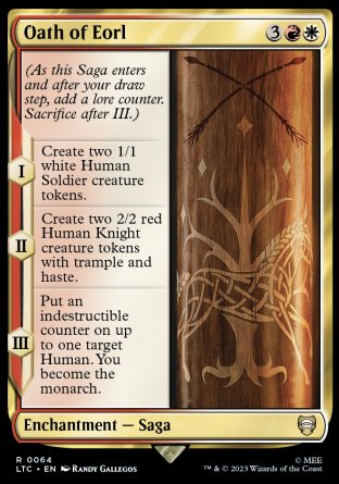 (064) Magic The Gathering Commander: The Lord of the Rings: Tales of Middle-earth Single: Oath of Eorl  Rare