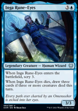(064/285) Magic The Gathering Kaldheim Single: Inga Rune-Eyes Holo Uncommon